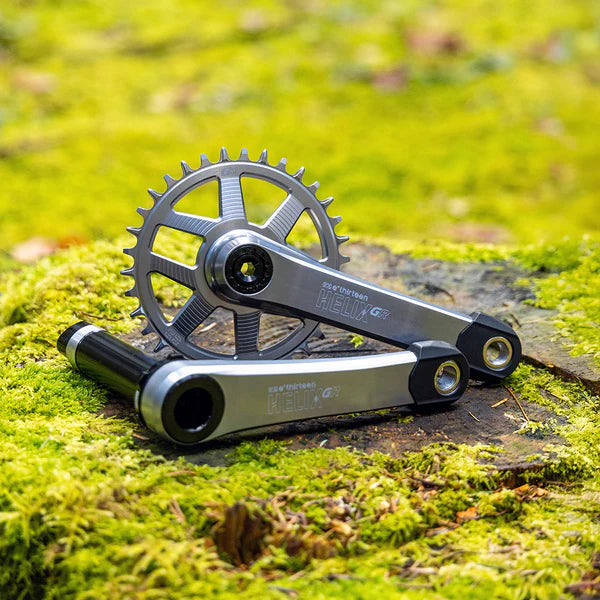 クランク】e*thirteen Helix Race Alloy GR Cranks Starlimg Silver