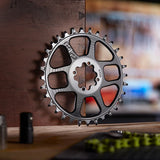 e*thirteen　Helix Race　 8ボルト　Chainring　32T BLACK 73mm用＜＜送料無料＞＞