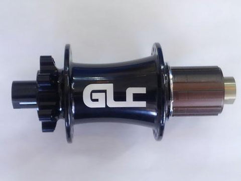 GLcomponents リアハブ　148mm×12　32H　ブラック　高剛性!ヘビーデューティ